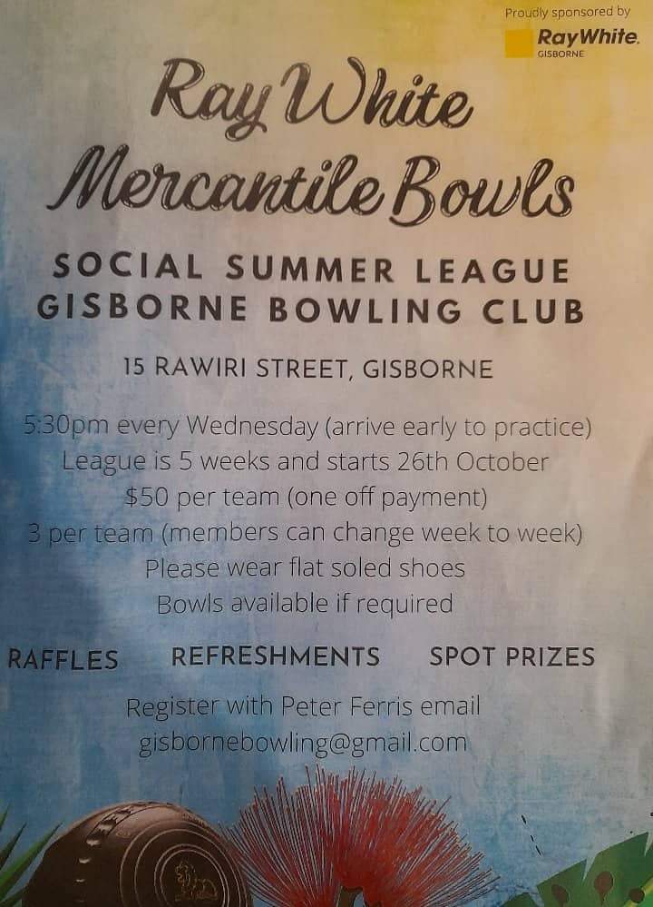 Gisborne Bowling Club Home